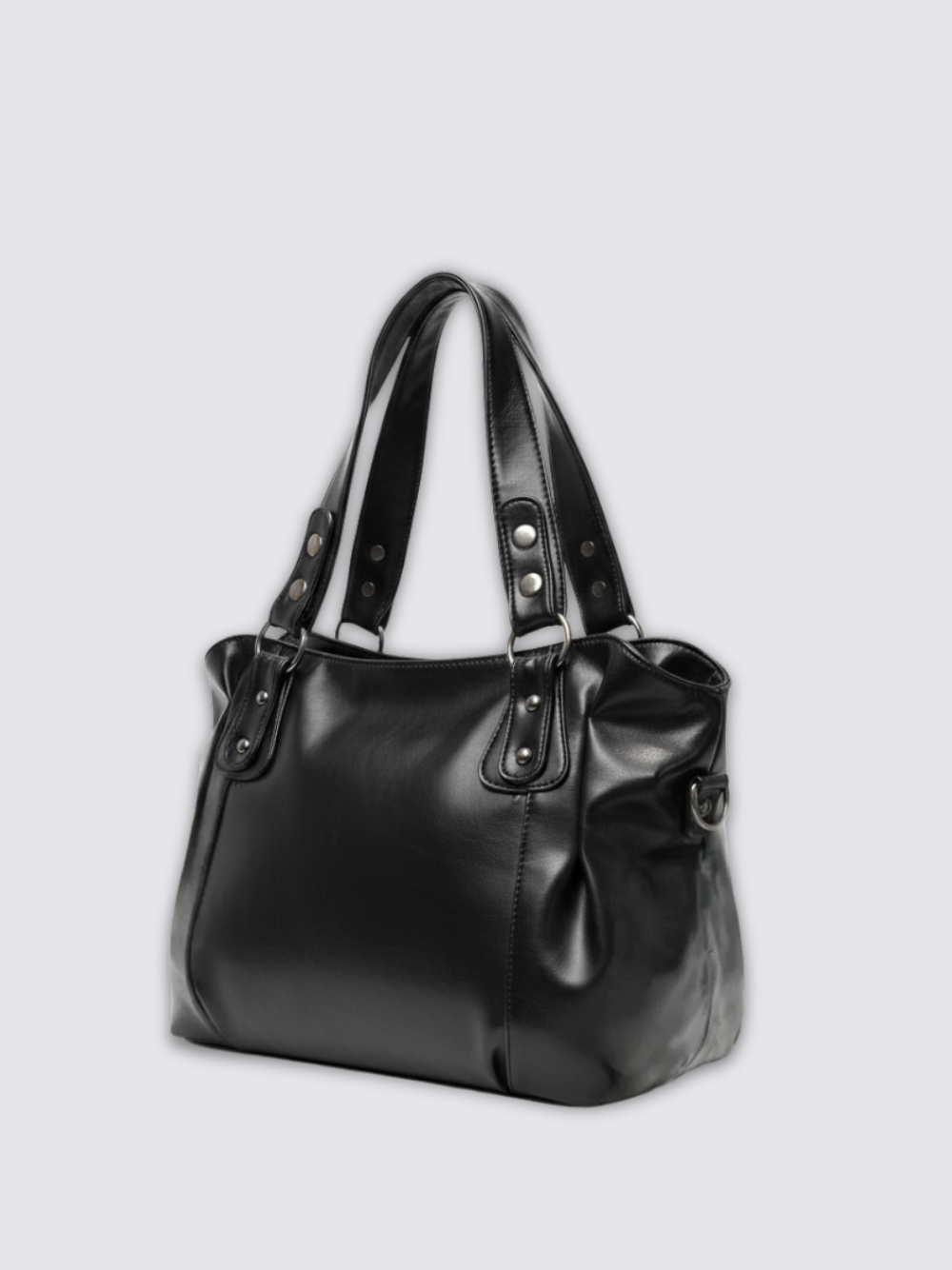 Bolso de cuero Angelina - Negro