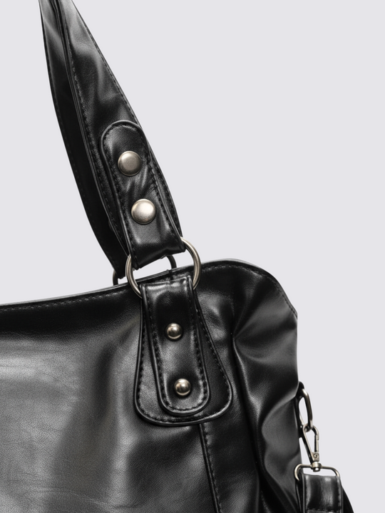 Bolso de cuero Angelina - Negro