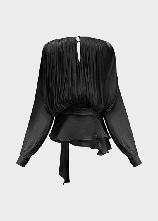 Vestido corto plisado