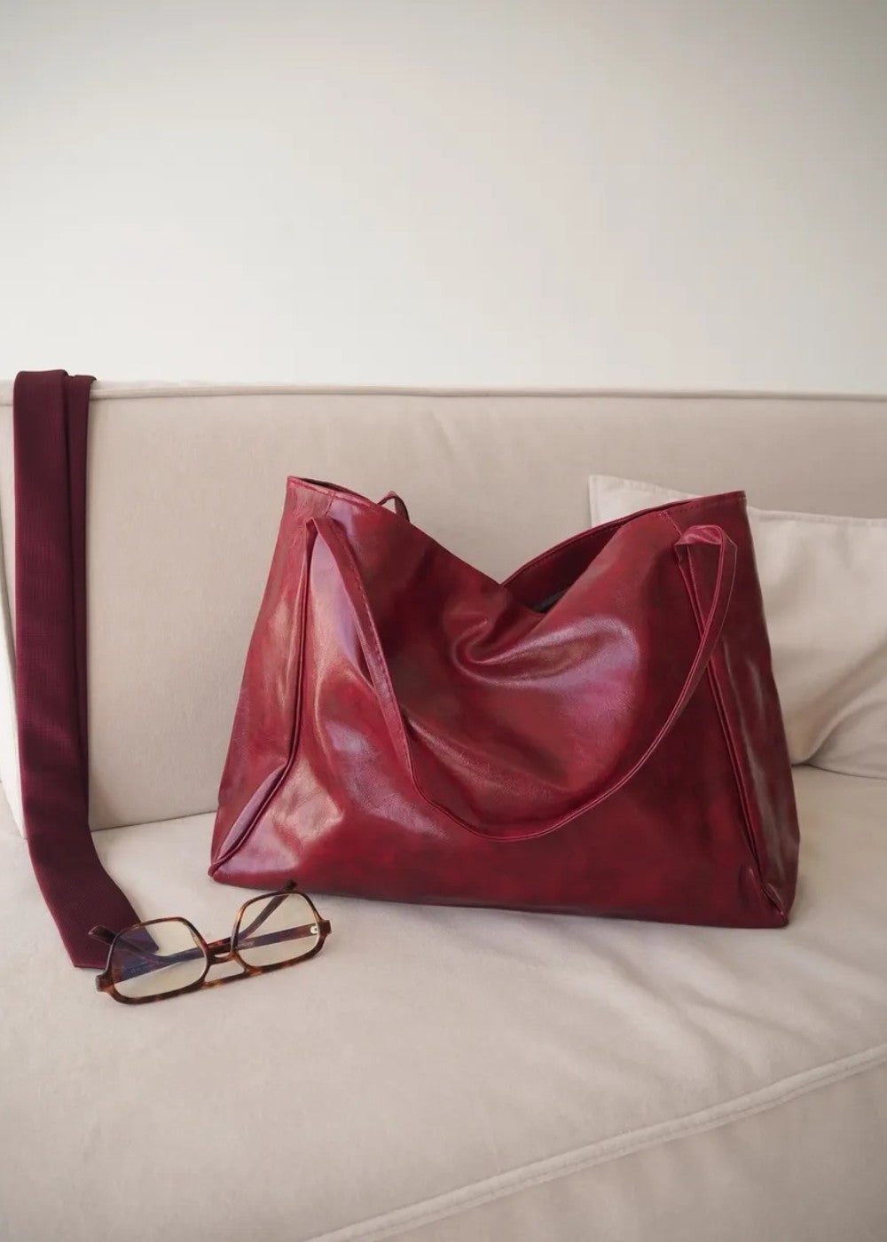 Dina - Bolso tote de cuero