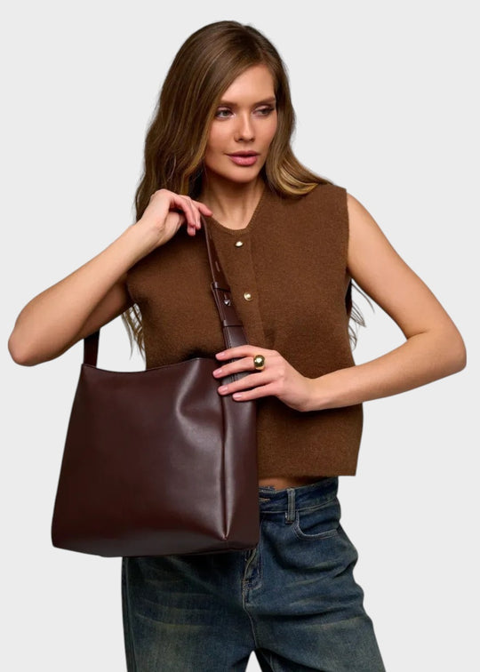 Bolso de cuero Julia + 1 neceser de regalo