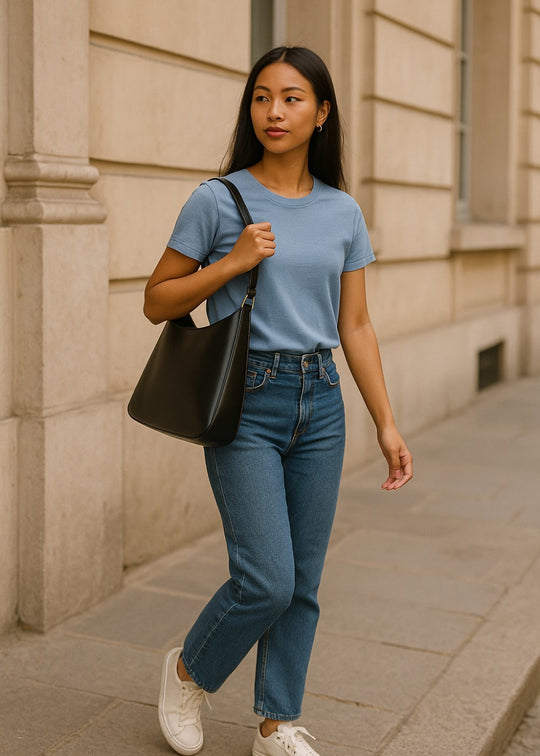 Bolso de cuero Julia + 1 bolsa gratis