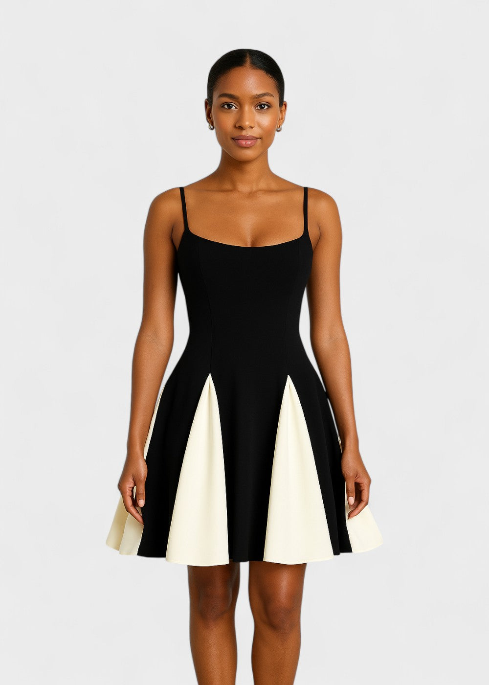 Vestido negro con tirantes finos